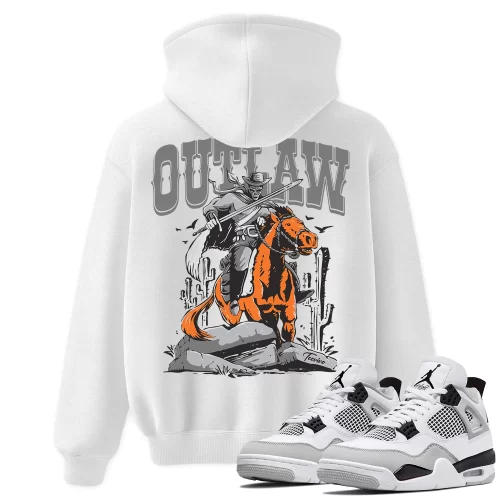 TeeVivo Hoodie Match Air Jordan 4 Retro Military Black Outlaw – Air Jordan 4 Hoodie, AJ4 Hoodie