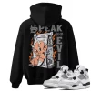 TeeVivo Hoodie Match Air Jordan 4 Retro Military Black Speak no evil – Air Jordan 4 Hoodie, AJ4 Hoodie