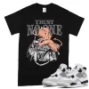 TeeVivo T-Shirt Match Air Jordan 4 Retro Military Black Trust no one – Air Jordan 4 Shirt, AJ4 Shirt