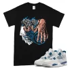 TeeVivo T-Shirt Match Air Jordan 4 Retro Military Blue Gambling – Air Jordan 4 Shirt, AJ4 Shirt