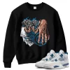 TeeVivo Sweatshirt Match Air Jordan 4 Retro Military Blue Gambling – Air Jordan 4 Sweatshirt, AJ4 Sweatshirt