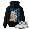 TeeVivo Hoodie Match Air Jordan 4 Retro Military Blue Speak no evil – Air Jordan 4 Hoodie, AJ4 Hoodie