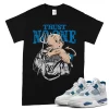 TeeVivo T-Shirt Match Air Jordan 4 Retro Military Blue Trust no one – Air Jordan 4 Shirt, AJ4 Shirt
