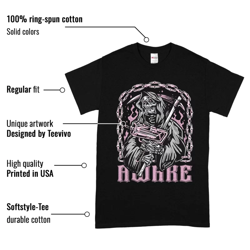 TeeVivo T-Shirt Match Air Jordan 4 Retro Orchid Awake – Air Jordan 4 Shirt, AJ4 Shirt