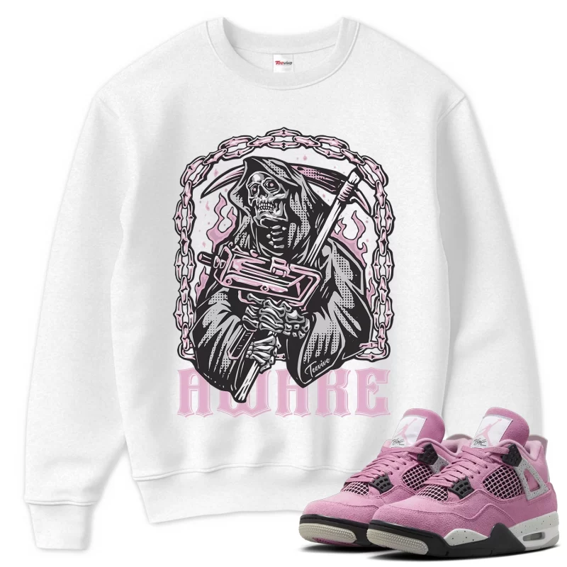 TeeVivo Sweatshirt Match Air Jordan 4 Retro Orchid Awake – Air Jordan 4 Sweatshirt, AJ4 Sweatshirt