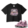 TeeVivo Crop Top Match Air Jordan 4 Retro Orchid Blessed – Air Jordan 4 Crop Top, AJ4 Crop Top