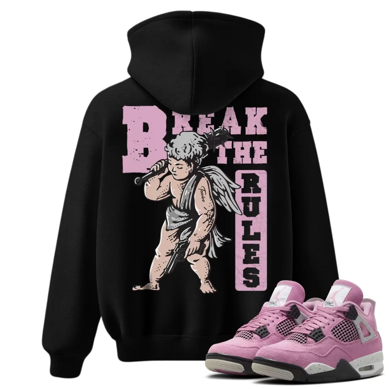 TeeVivo Hoodie Match Air Jordan 4 Retro Orchid Break the rules – Air Jordan 4 Hoodie, AJ4 Hoodie