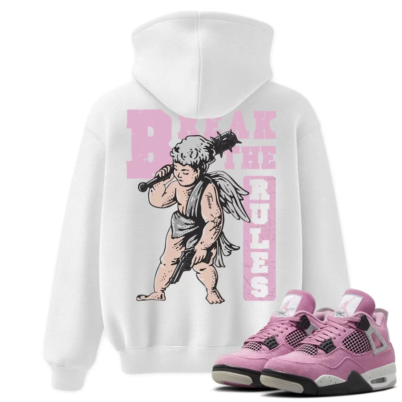 TeeVivo Hoodie Match Air Jordan 4 Retro Orchid Break the rules – Air Jordan 4 Hoodie, AJ4 Hoodie