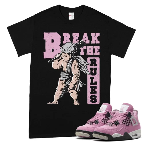 TeeVivo T-Shirt Match Air Jordan 4 Retro Orchid Break the rules – Air Jordan 4 Shirt, AJ4 Shirt