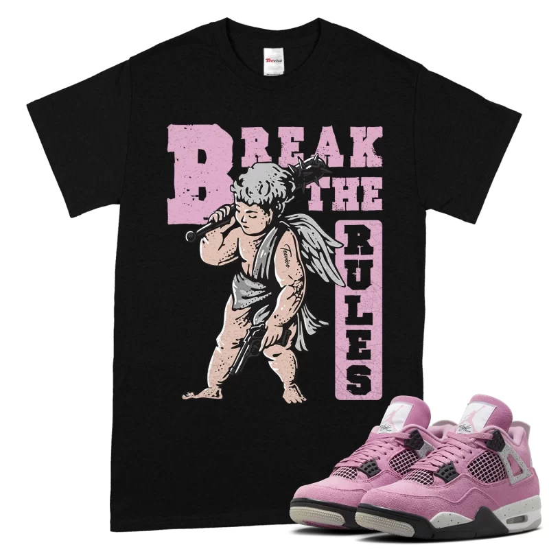 TeeVivo T-Shirt Match Air Jordan 4 Retro Orchid Break the rules – Air Jordan 4 Shirt, AJ4 Shirt