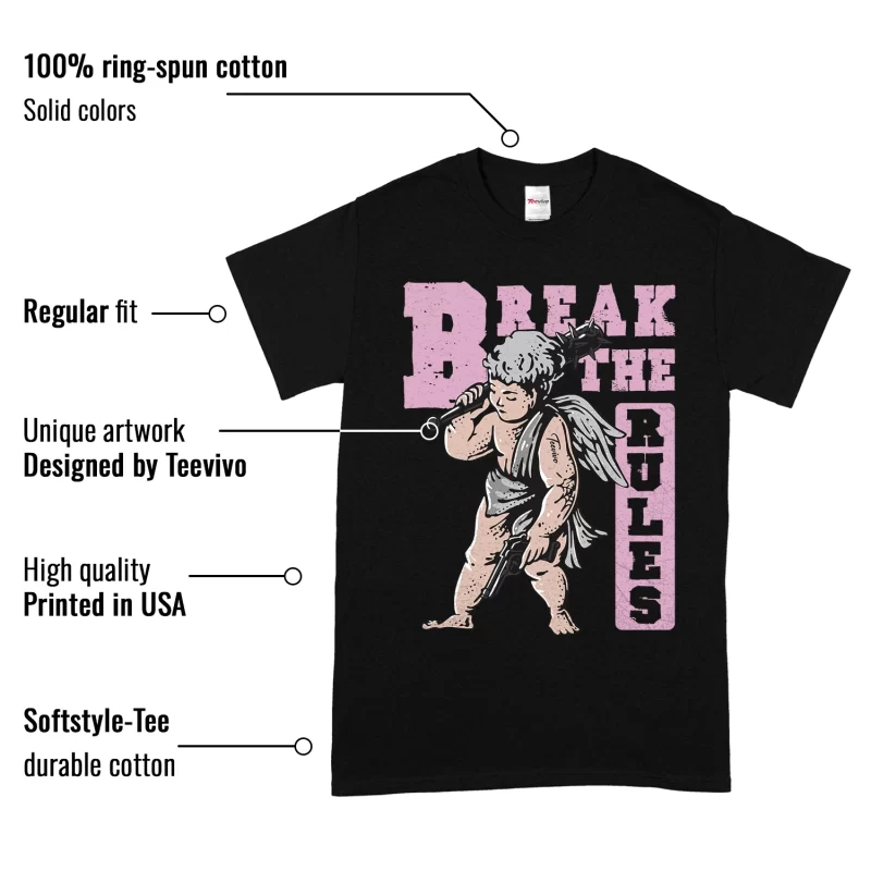 TeeVivo T-Shirt Match Air Jordan 4 Retro Orchid Break the rules – Air Jordan 4 Shirt, AJ4 Shirt