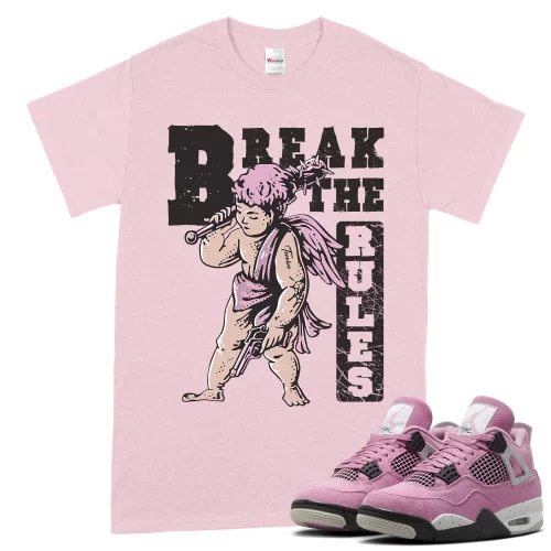 TeeVivo T-Shirt Match Air Jordan 4 Retro Orchid Break the rules – Air Jordan 4 Shirt, AJ4 Shirt