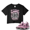 TeeVivo Crop Top Match Air Jordan 4 Retro Orchid Crime – Air Jordan 4 Crop Top, AJ4 Crop Top