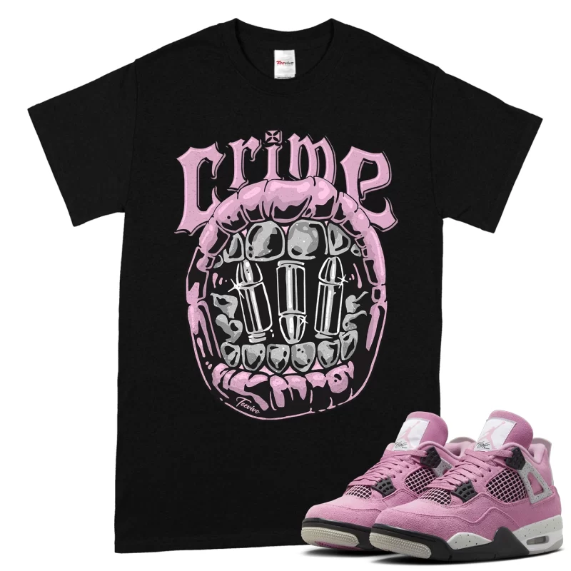 TeeVivo T-Shirt Match Air Jordan 4 Retro Orchid Crime – Air Jordan 4 Shirt, AJ4 Shirt