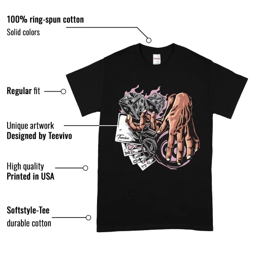 TeeVivo T-Shirt Match Air Jordan 4 Retro Orchid Gambling – Air Jordan 4 Shirt, AJ4 Shirt