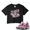 TeeVivo Crop Top Match Air Jordan 4 Retro Orchid Heaven vibes – Air Jordan 4 Crop Top, AJ4 Crop Top