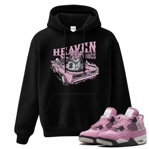 TeeVivo Hoodie Match Air Jordan 4 Retro Orchid Heaven vibes – Air Jordan 4 Hoodie, AJ4 Hoodie
