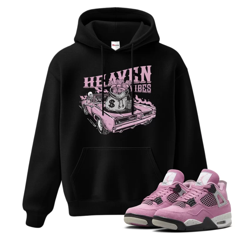TeeVivo Hoodie Match Air Jordan 4 Retro Orchid Heaven vibes – Air Jordan 4 Hoodie, AJ4 Hoodie