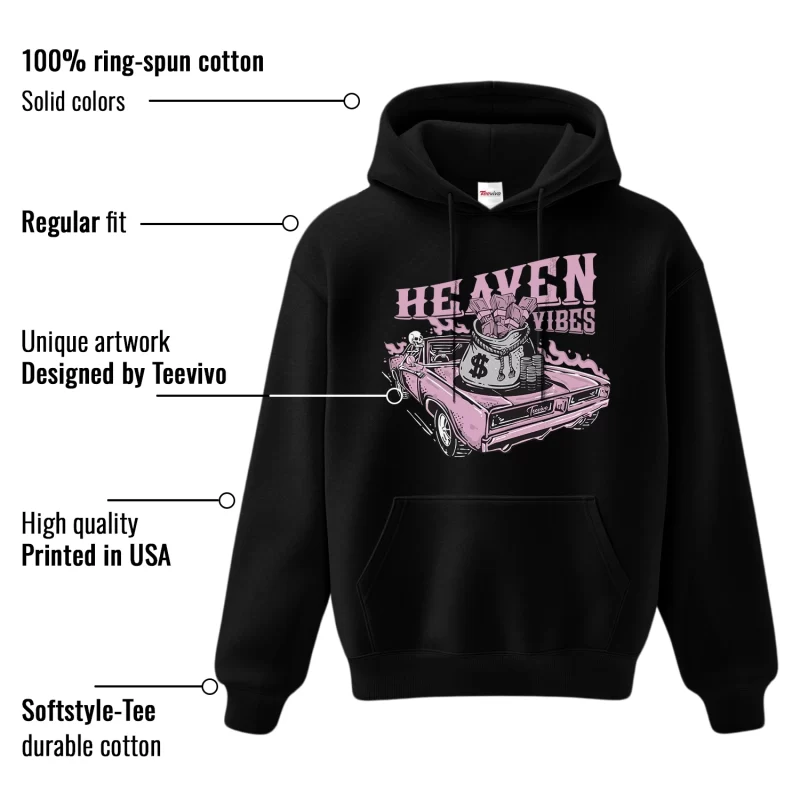 TeeVivo Hoodie Match Air Jordan 4 Retro Orchid Heaven vibes – Air Jordan 4 Hoodie, AJ4 Hoodie