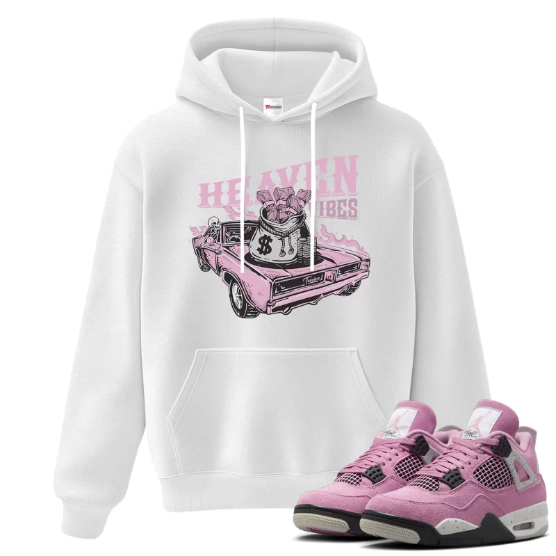 TeeVivo Hoodie Match Air Jordan 4 Retro Orchid Heaven vibes – Air Jordan 4 Hoodie, AJ4 Hoodie