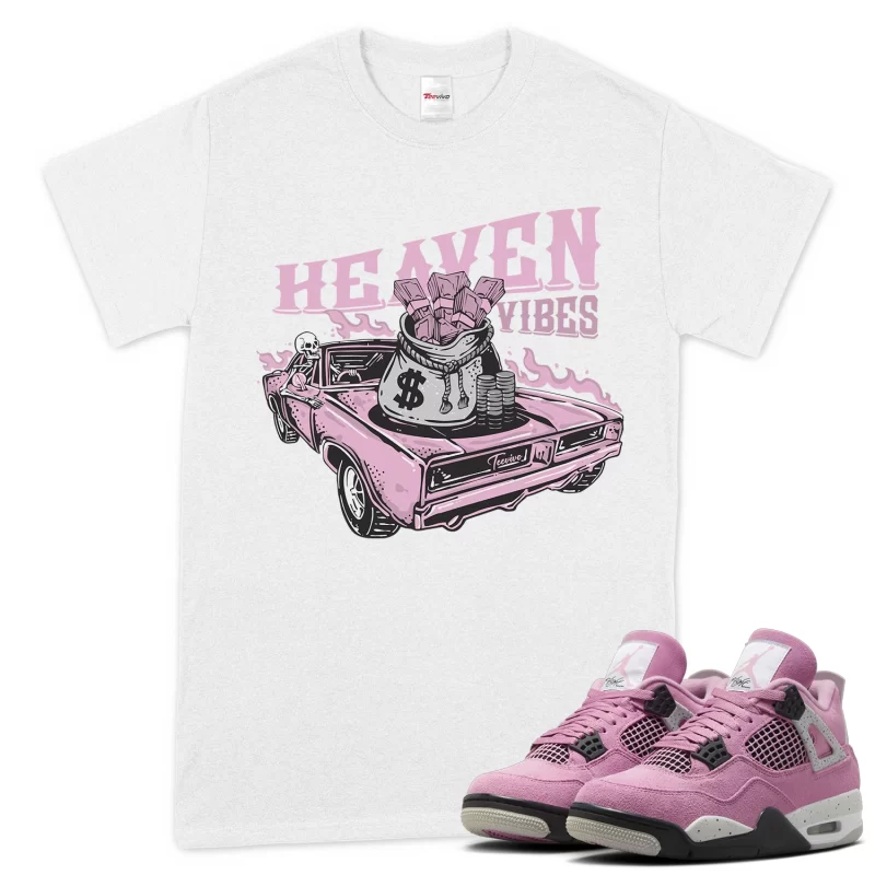 TeeVivo T-Shirt Match Air Jordan 4 Retro Orchid Heaven vibes – Air Jordan 4 Shirt, AJ4 Shirt