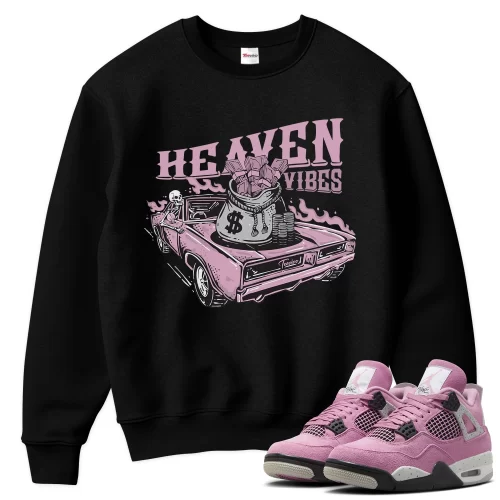 TeeVivo Sweatshirt Match Air Jordan 4 Retro Orchid Heaven vibes – Air Jordan 4 Sweatshirt, AJ4 Sweatshirt