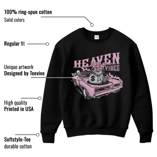 TeeVivo Sweatshirt Match Air Jordan 4 Retro Orchid Heaven vibes – Air Jordan 4 Sweatshirt, AJ4 Sweatshirt