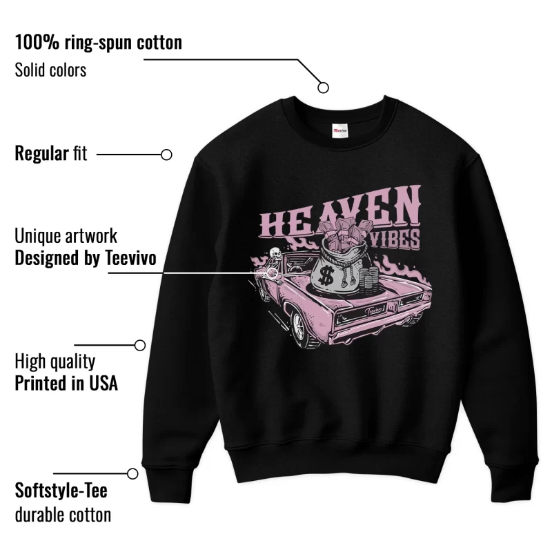 TeeVivo Sweatshirt Match Air Jordan 4 Retro Orchid Heaven vibes – Air Jordan 4 Sweatshirt, AJ4 Sweatshirt
