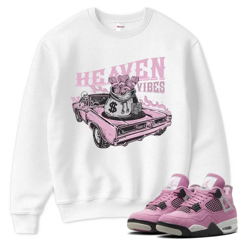 TeeVivo Sweatshirt Match Air Jordan 4 Retro Orchid Heaven vibes – Air Jordan 4 Sweatshirt, AJ4 Sweatshirt
