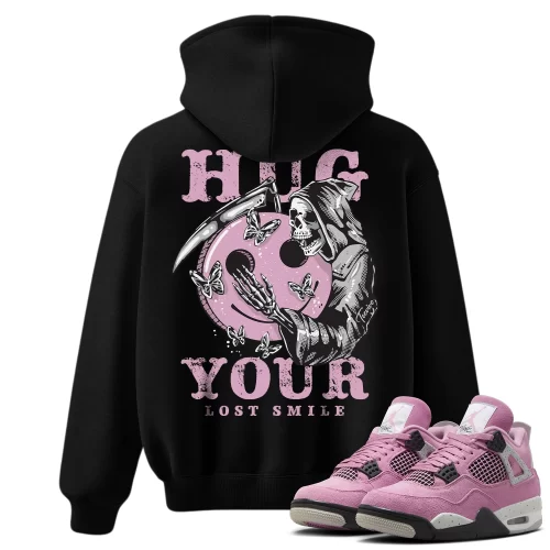 TeeVivo Hoodie Match Air Jordan 4 Retro Orchid Hug your lost smile – Air Jordan 4 Hoodie, AJ4 Hoodie