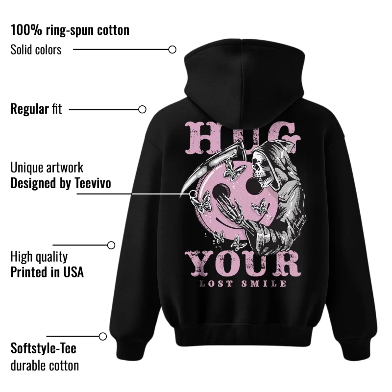 TeeVivo Hoodie Match Air Jordan 4 Retro Orchid Hug your lost smile – Air Jordan 4 Hoodie, AJ4 Hoodie