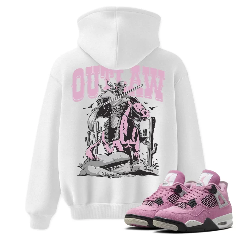 TeeVivo Hoodie Match Air Jordan 4 Retro Orchid Outlaw – Air Jordan 4 Hoodie, AJ4 Hoodie