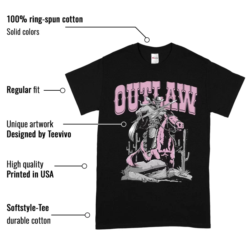 TeeVivo T-Shirt Match Air Jordan 4 Retro Orchid Outlaw – Air Jordan 4 Shirt, AJ4 Shirt