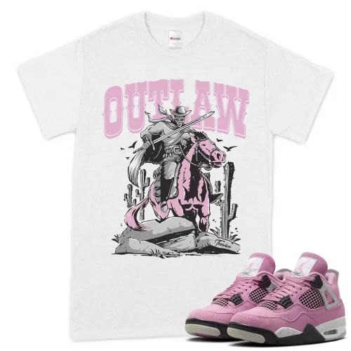 TeeVivo T-Shirt Match Air Jordan 4 Retro Orchid Outlaw – Air Jordan 4 Shirt, AJ4 Shirt