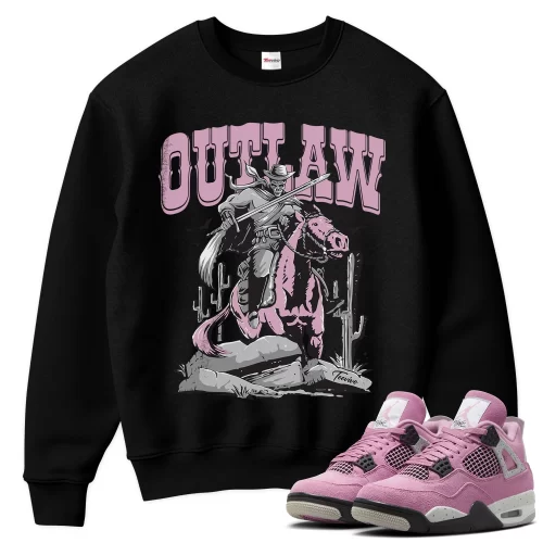 TeeVivo Sweatshirt Match Air Jordan 4 Retro Orchid Outlaw – Air Jordan 4 Sweatshirt, AJ4 Sweatshirt