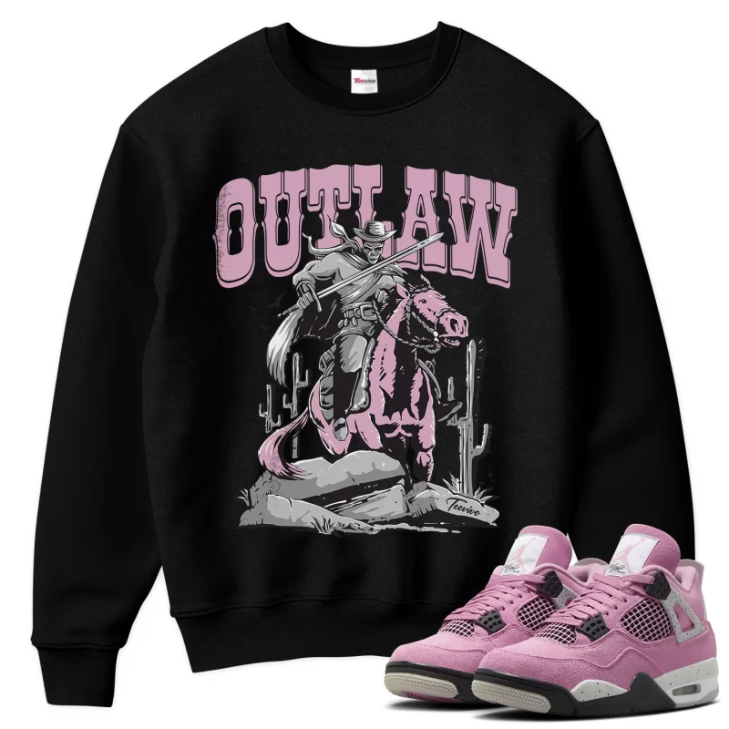 TeeVivo Sweatshirt Match Air Jordan 4 Retro Orchid Outlaw – Air Jordan 4 Sweatshirt, AJ4 Sweatshirt