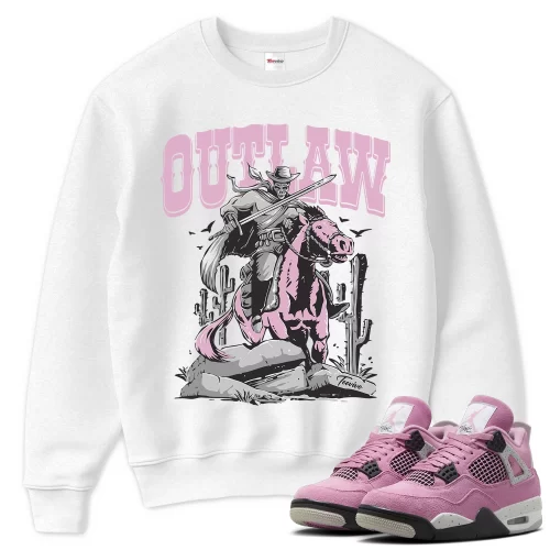 TeeVivo Sweatshirt Match Air Jordan 4 Retro Orchid Outlaw – Air Jordan 4 Sweatshirt, AJ4 Sweatshirt