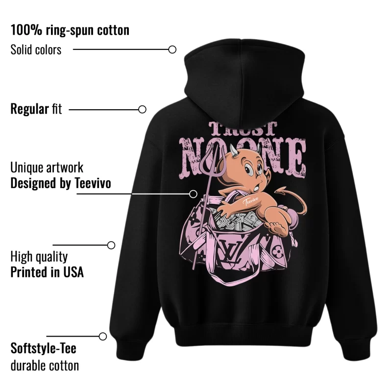 TeeVivo Hoodie Match Air Jordan 4 Retro Orchid Trust no one – Air Jordan 4 Hoodie, AJ4 Hoodie