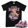 TeeVivo T-Shirt Match Air Jordan 4 Retro Orchid Trust no one – Air Jordan 4 Shirt, AJ4 Shirt