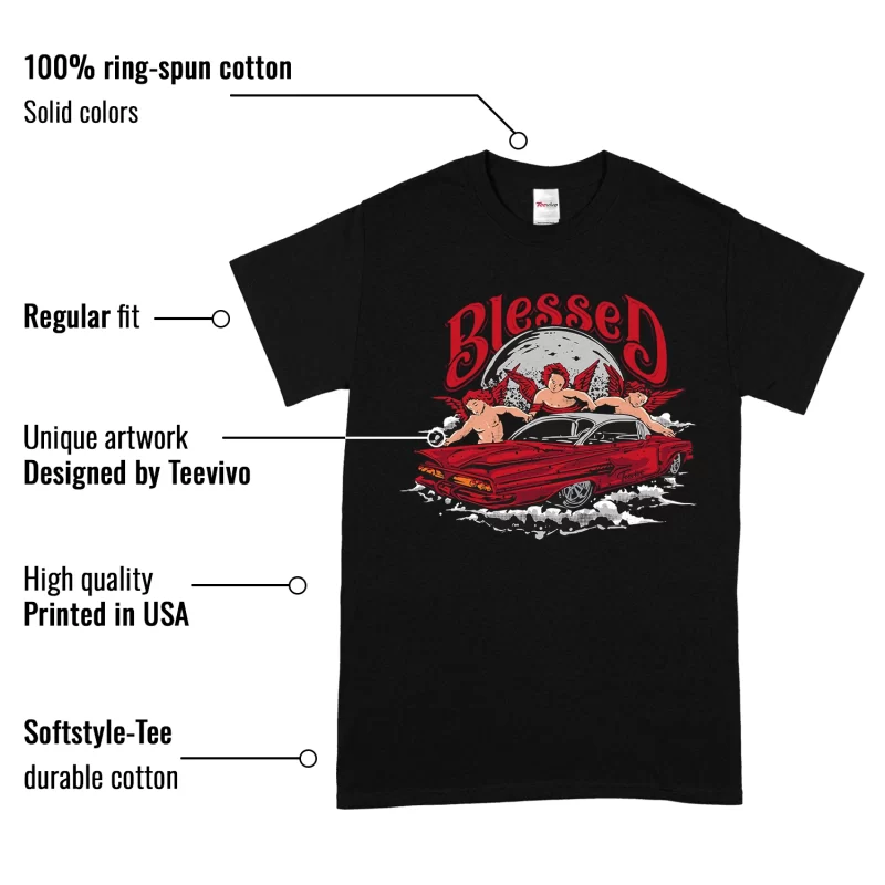TeeVivo T-Shirt Match Air Jordan 4 Retro Red Cement Blessed – Air Jordan 4 Shirt, AJ4 Shirt