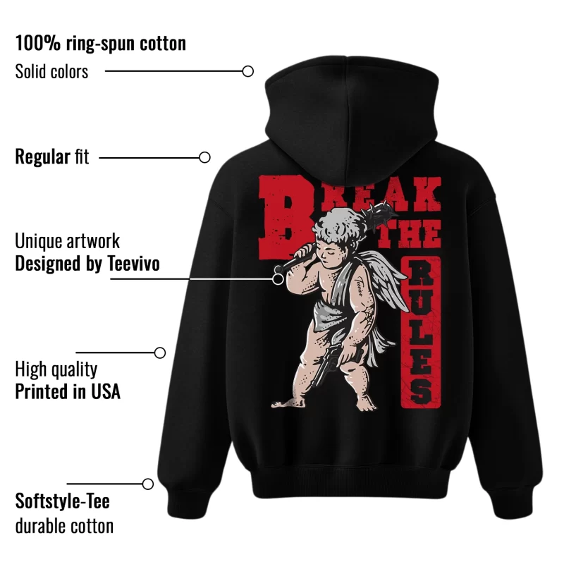 TeeVivo Hoodie Match Air Jordan 4 Retro Red Cement Break the rules – Air Jordan 4 Hoodie, AJ4 Hoodie
