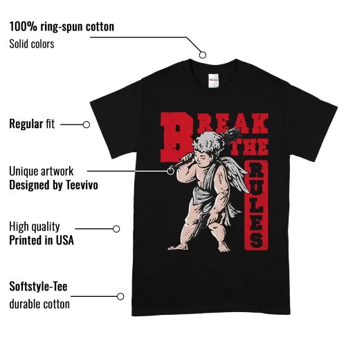 TeeVivo T-Shirt Match Air Jordan 4 Retro Red Cement Break the rules – Air Jordan 4 Shirt, AJ4 Shirt