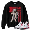 TeeVivo Sweatshirt Match Air Jordan 4 Retro Red Cement Break the rules – Air Jordan 4 Sweatshirt, AJ4 Sweatshirt