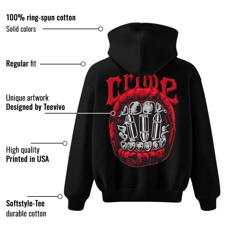 TeeVivo Hoodie Match Air Jordan 4 Retro Red Cement Crime – Air Jordan 4 Hoodie, AJ4 Hoodie
