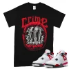 TeeVivo T-Shirt Match Air Jordan 4 Retro Red Cement Crime – Air Jordan 4 Shirt, AJ4 Shirt