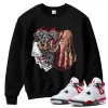 TeeVivo Sweatshirt Match Air Jordan 4 Retro Red Cement Gambling – Air Jordan 4 Sweatshirt, AJ4 Sweatshirt