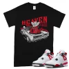 TeeVivo T-Shirt Match Air Jordan 4 Retro Red Cement Heaven vibes – Air Jordan 4 Shirt, AJ4 Shirt