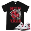 TeeVivo T-Shirt Match Air Jordan 4 Retro Red Cement Hug your lost smile – Air Jordan 4 Shirt, AJ4 Shirt