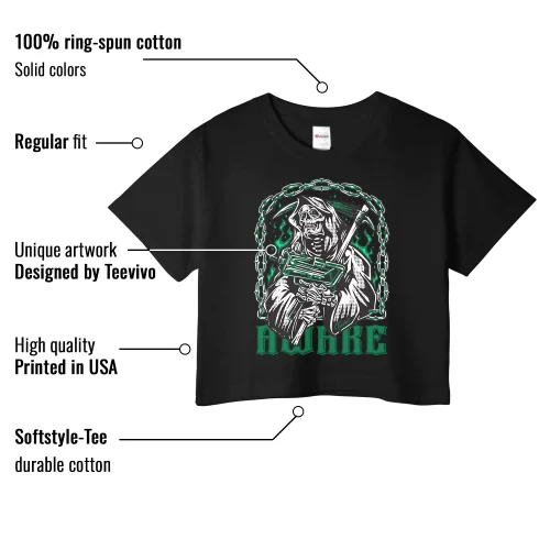 TeeVivo Crop Top Match Air Jordan 4 Retro SB Pine Green Awake – Air Jordan 4 Crop Top, AJ4 Crop Top