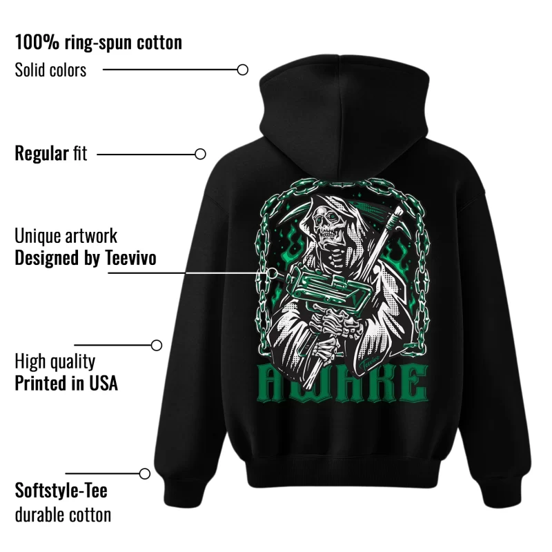 TeeVivo Hoodie Match Air Jordan 4 Retro SB Pine Green Awake – Air Jordan 4 Hoodie, AJ4 Hoodie